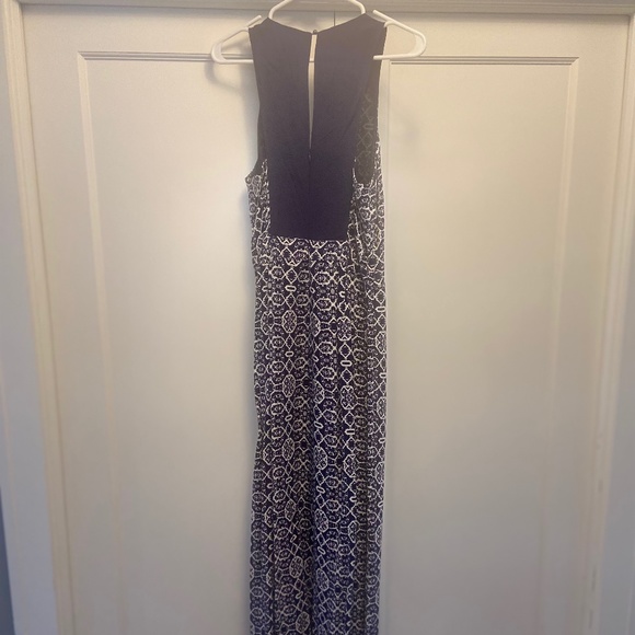 Blue Wide Leg Anthropologie Jumpsuit - Sz 6 - Picture 2 of 7